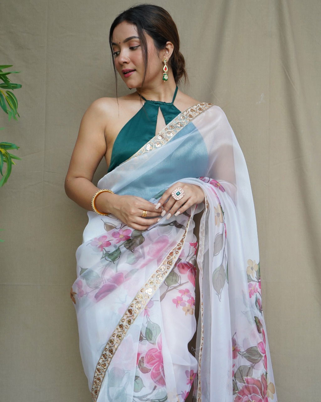 Nilam 01 Fancy Organza Wholesale Party Wear Sarees Catalog
